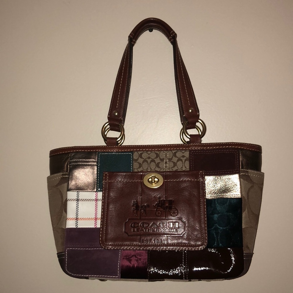 Patchwork Coach Purse Circa 2007 - image 3